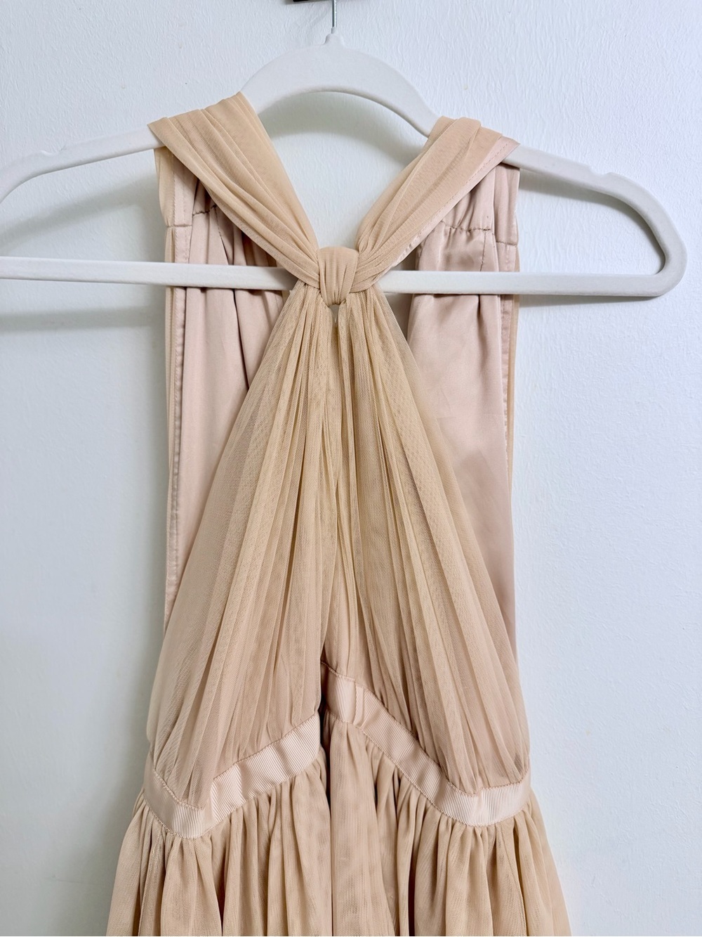 Club Monaco Cream Layered Tulle Mini Dress Size 6 Ballet Style - Picture 3 of 7